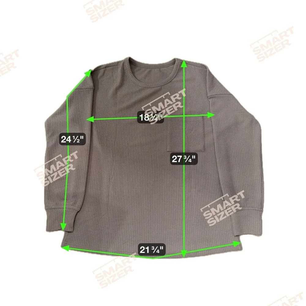 Men's  Gray Small crewneck long sleeve‎ Pullover textured Top Activewear